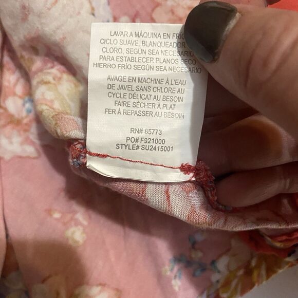 O'NEILL Lopez Short Skirt Women's Sz S Chrysanthemum Tassel Tie Elastic Waist - Picture 7 of 8